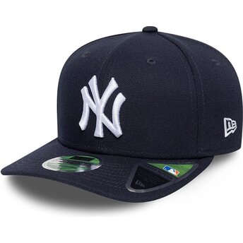 Kasketter buet marineblå snapback 9SEVENTY Stretch Snap Player Replica fra New York Yankees MLB af New Era