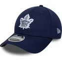 kasketter-buet-marinebla-snapback-9forty-m-crown-team-fra-toronto-maple-leafs-nhl-af-new-era