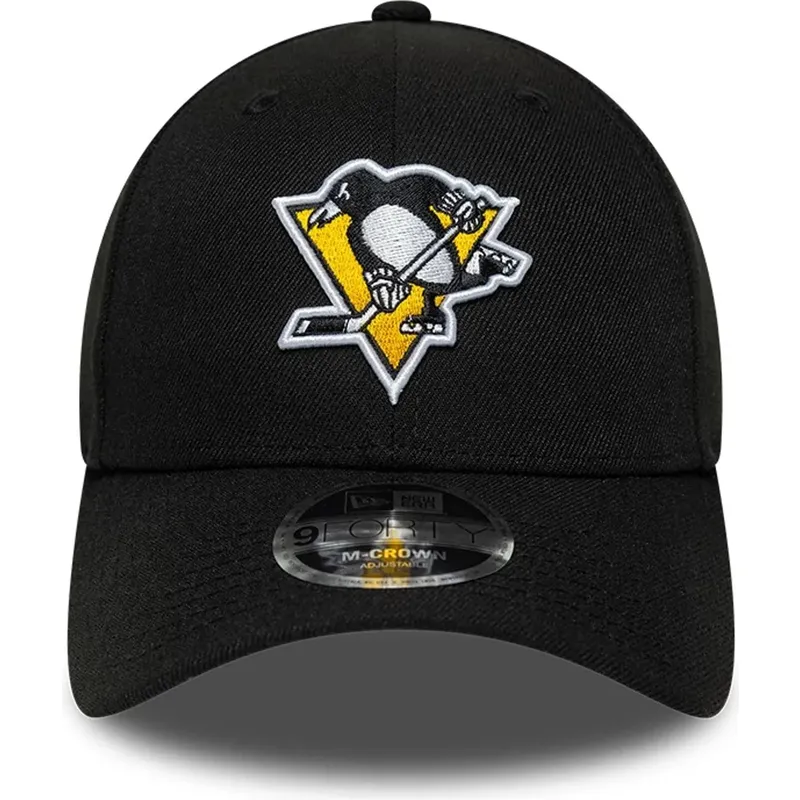 kasketter-buet-sort-snapback-9forty-m-crown-team-fra-pittsburgh-penguins-nhl-af-new-era
