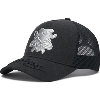 Kasketter buet sort snapback Love Kills Slowly Washed af Ed Hardy