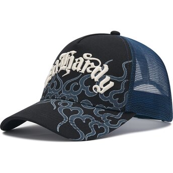 Kasketter buet sort snapback Flaming af Ed Hardy