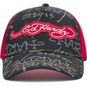 kasketter-buet-sort-snapback-don-denim-af-ed-hardy