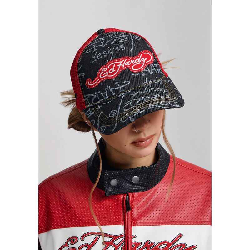 kasketter-buet-sort-snapback-don-denim-af-ed-hardy