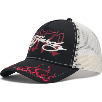 Kasketter buet sort snapback 1971 af Ed Hardy