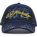 kasketter-buet-marinebla-snapback-1971-af-ed-hardy