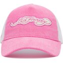 kasketter-buet-lyserod-snapback-embroidery-applique-cord-af-ed-hardy