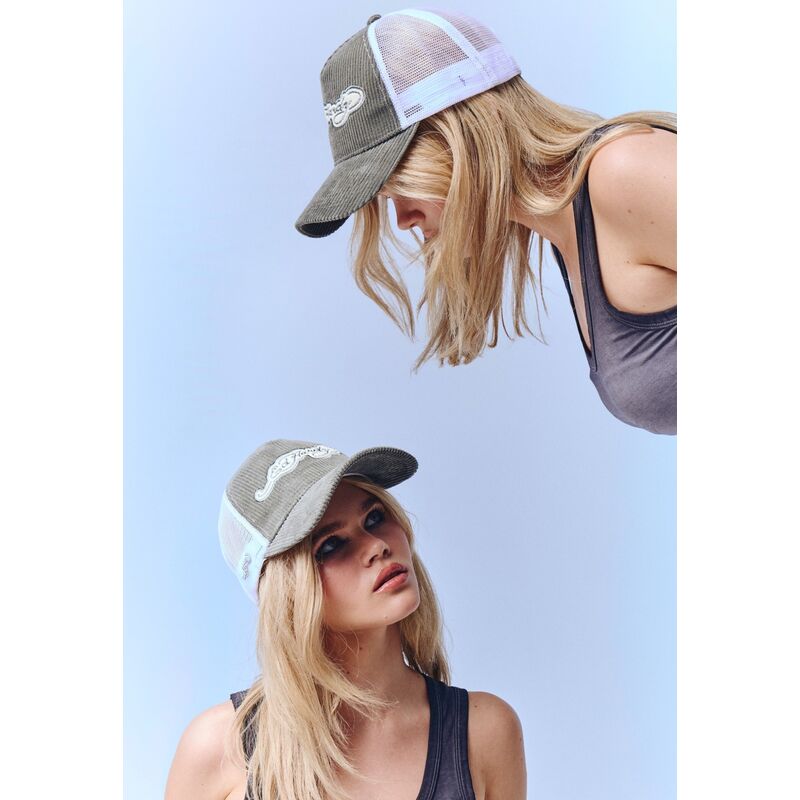 kasketter-buet-gron-snapback-embroidery-applique-cord-af-ed-hardy