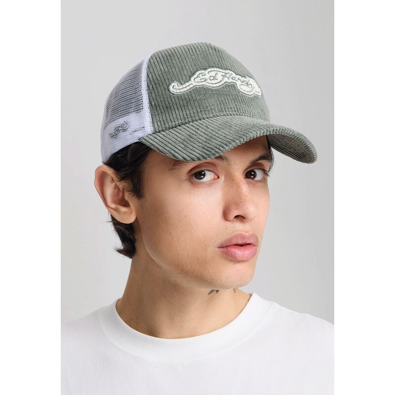 kasketter-buet-gron-snapback-embroidery-applique-cord-af-ed-hardy
