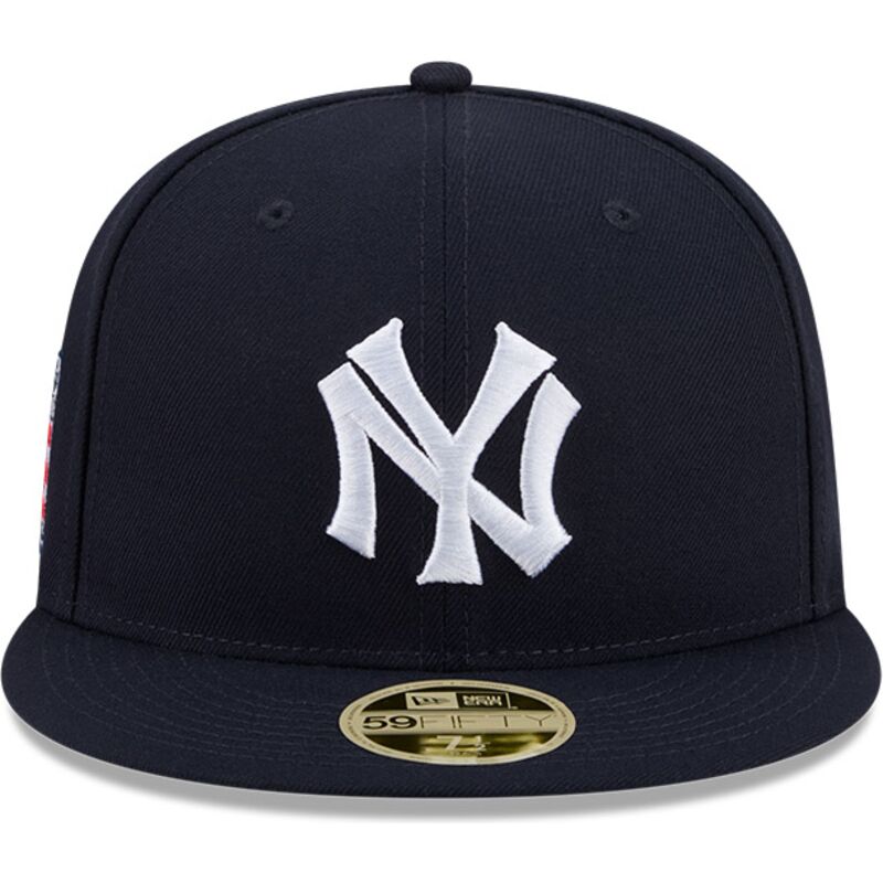 kasketter-flad-marinebla-tilpasset-59fifty-hall-of-fame-fra-new-york-yankees-mlb-af-new-era