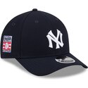kasketter-buet-marinebla-snapback-9forty-m-crown-hall-of-fame-fra-new-york-yankees-mlb-af-new-era