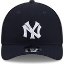 kasketter-buet-marinebla-snapback-9forty-m-crown-hall-of-fame-fra-new-york-yankees-mlb-af-new-era