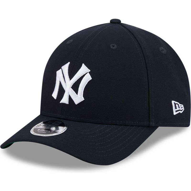 kasketter-buet-marinebla-snapback-9forty-m-crown-hall-of-fame-fra-new-york-yankees-mlb-af-new-era