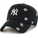 kasketter-buet-sort-justerbar-rem-til-barn-clean-up-scatter-fra-new-york-yankees-mlb-af-47-brand