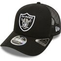 kasketter-buet-sort-snapback-9seventy-stretch-snap-team-fra-las-vegas-raiders-nfl-af-new-era