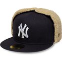 kasketter-flad-marinebla-tilpasset-59fifty-dogear-world-series-fra-new-york-yankees-mlb-af-new-era