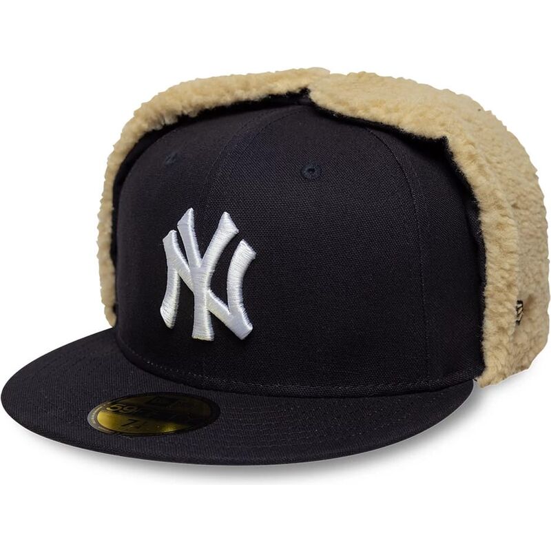 kasketter-flad-marinebla-tilpasset-59fifty-dogear-world-series-fra-new-york-yankees-mlb-af-new-era