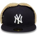 kasketter-flad-marinebla-tilpasset-59fifty-dogear-world-series-fra-new-york-yankees-mlb-af-new-era