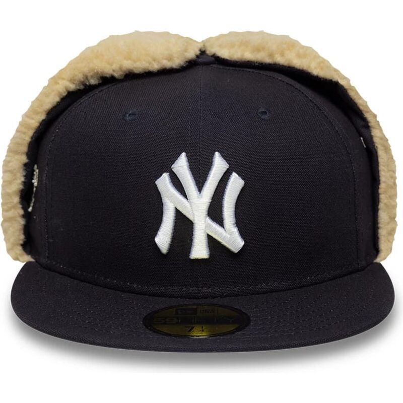 kasketter-flad-marinebla-tilpasset-59fifty-dogear-world-series-fra-new-york-yankees-mlb-af-new-era