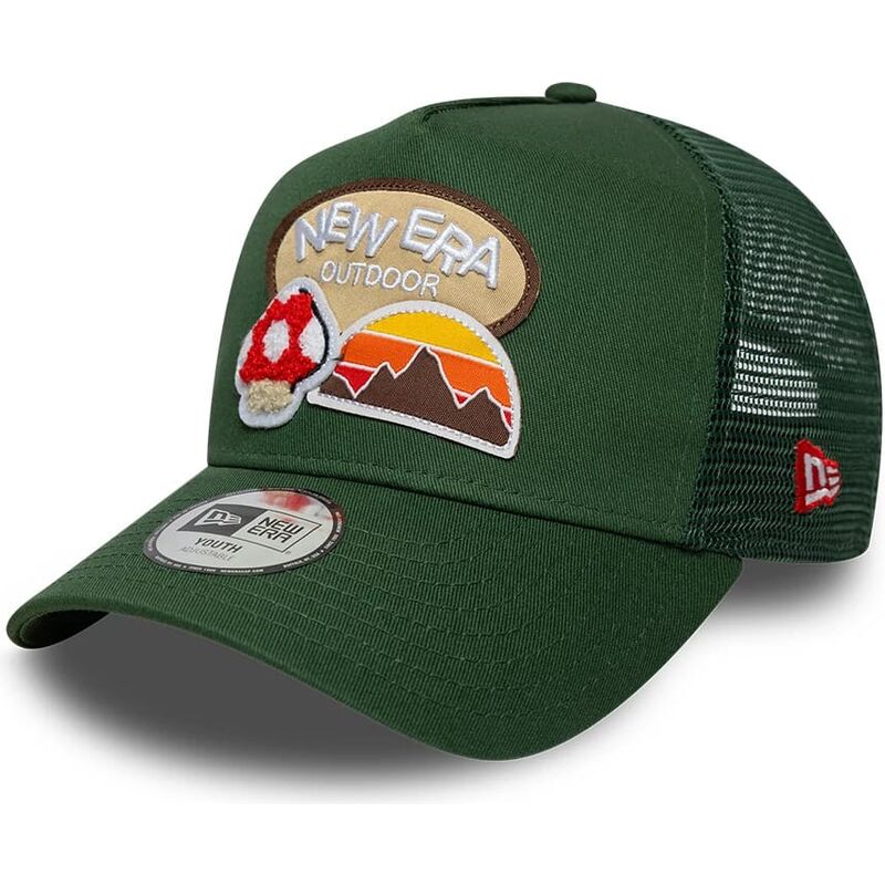 kasketter-buet-gron-snapback-til-barn-a-frame-outdoor-af-new-era
