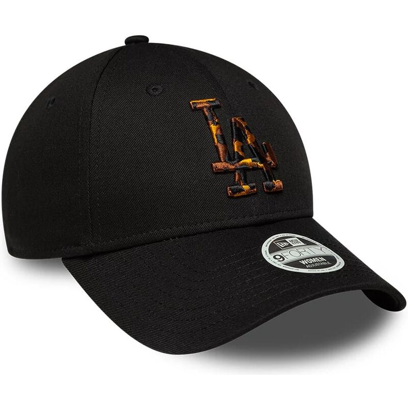 kasketter-buet-sort-justerbar-rem-9forty-tort-infill-fra-los-angeles-dodgers-mlb-af-new-era