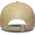 kasketter-buet-beige-justerbar-rem-9forty-pu-pattern-fra-new-york-yankees-mlb-af-new-era
