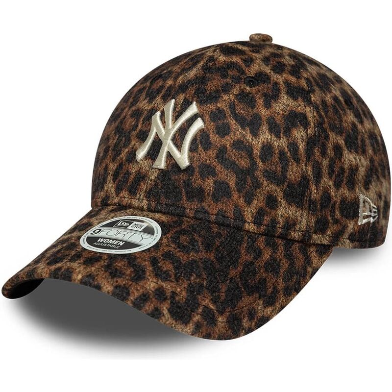 kasketter-buet-leopard-justerbar-rem-9forty-leopard-cosy-fra-new-york-yankees-mlb-af-new-era