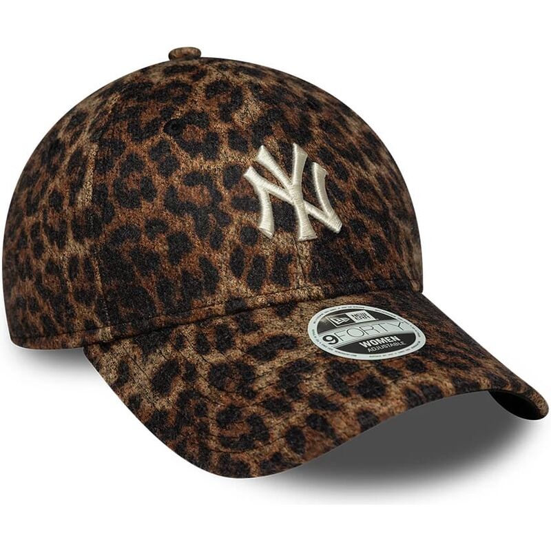 kasketter-buet-leopard-justerbar-rem-9forty-leopard-cosy-fra-new-york-yankees-mlb-af-new-era