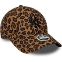 kasketter-buet-leopard-justerbar-rem-9forty-leopard-cord-fra-new-york-yankees-mlb-af-new-era
