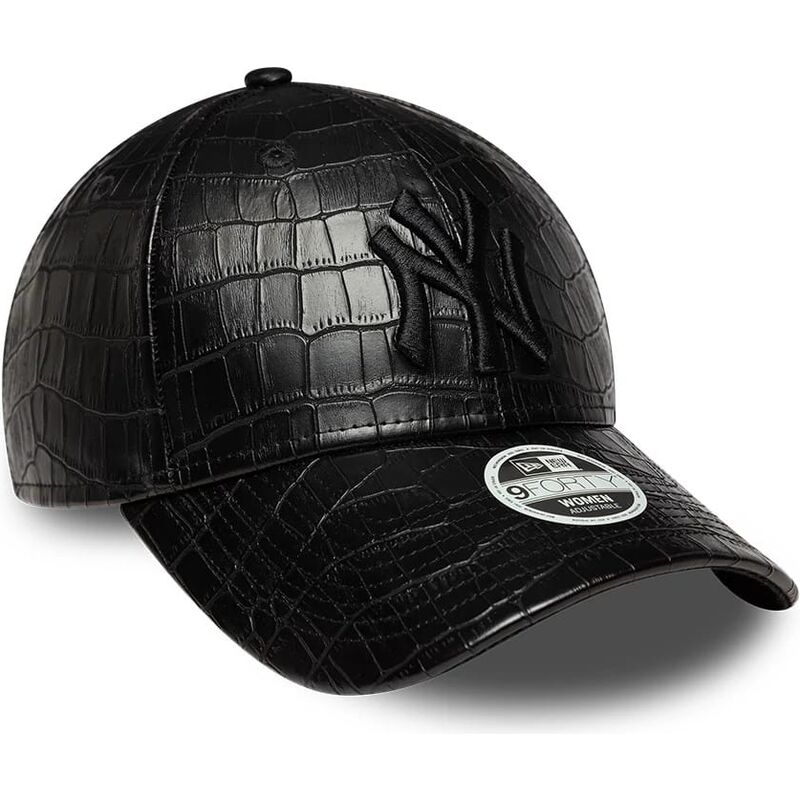kasketter-buet-sort-justerbar-rem-9forty-pu-pattern-fra-new-york-yankees-mlb-af-new-era