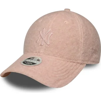 Kasketter buet lyserød snapback rosa 9FORTY M-Crown Winter Borg fra New York Yankees MLB af New Era