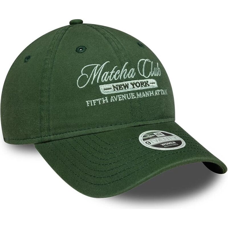 kasketter-buet-gron-justerbar-rem-9twenty-matcha-club-af-new-era