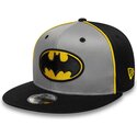 kasketter-flad-gra-snapback-til-barn-9fifty-piping-fra-batman-dc-comics-af-new-era