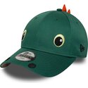 kasketter-buet-gron-snapback-til-barn-9forty-dino-face-af-new-era