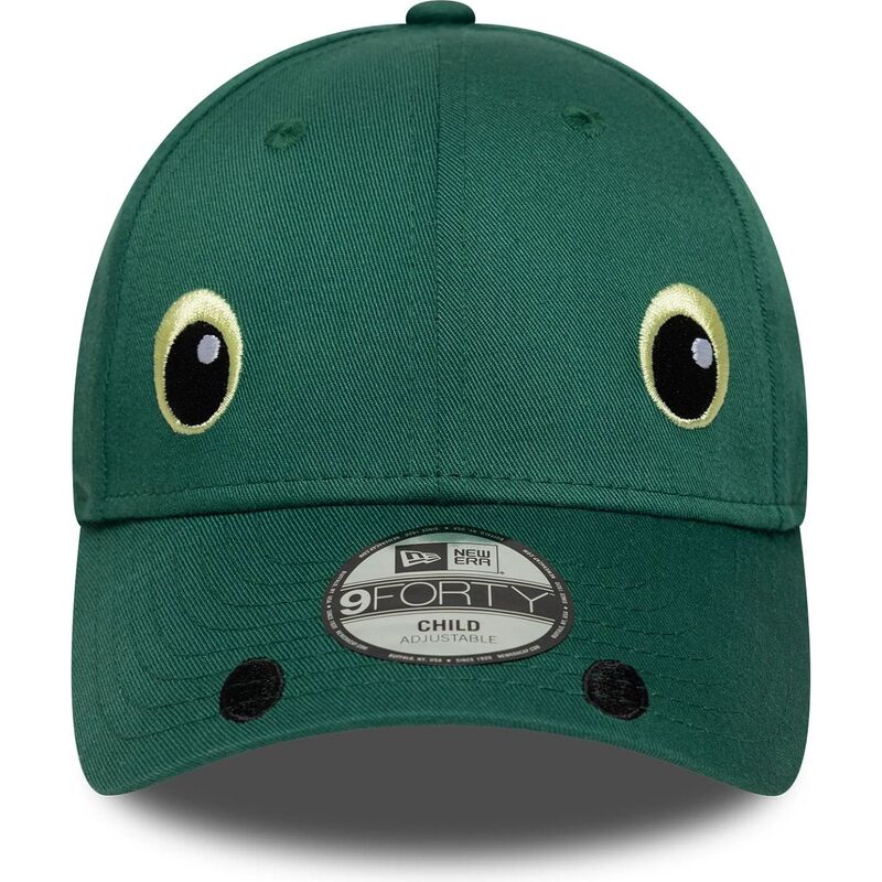 kasketter-buet-gron-snapback-til-barn-9forty-dino-face-af-new-era