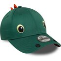 kasketter-buet-gron-snapback-til-barn-9forty-dino-face-af-new-era