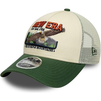 Kasketter buet grøn snapback 9FORTY M-Crown A Frame Graphic af New Era