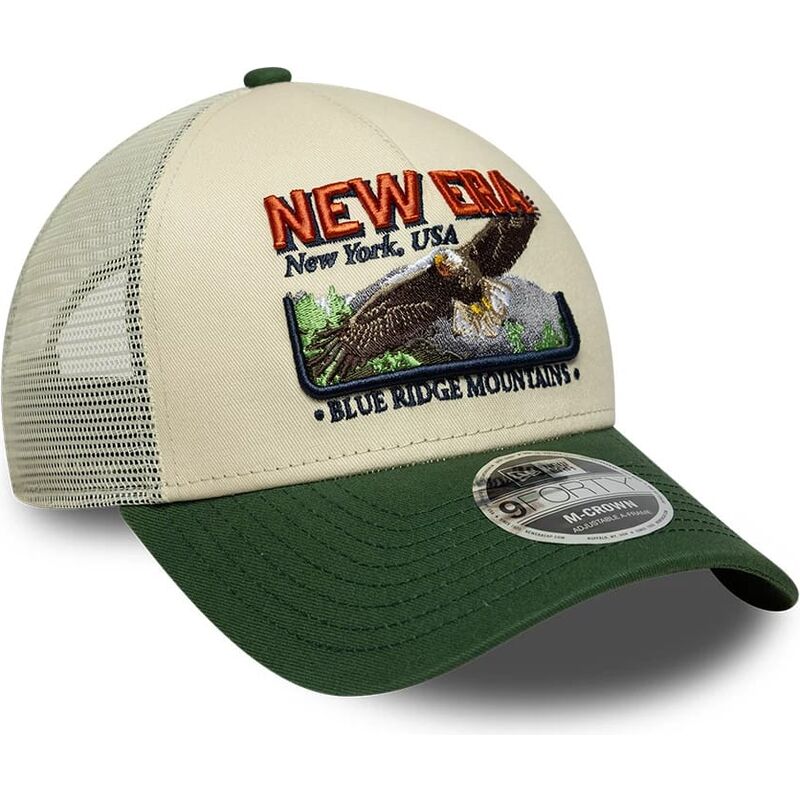 kasketter-buet-gron-snapback-9forty-m-crown-a-frame-graphic-af-new-era