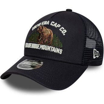 Kasketter buet marineblå snapback 9FORTY M-Crown A Frame Graphic fra Blue Ridge Mountains af New Era