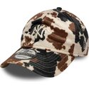 kasketter-buet-brun-justerbar-rem-9twenty-animal-print-fra-new-york-yankees-mlb-af-new-era