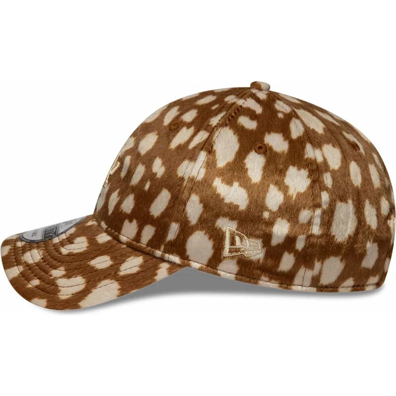 kasketter-buet-brun-justerbar-rem-9twenty-animal-print-fra-los-angeles-dodgers-mlb-af-new-era