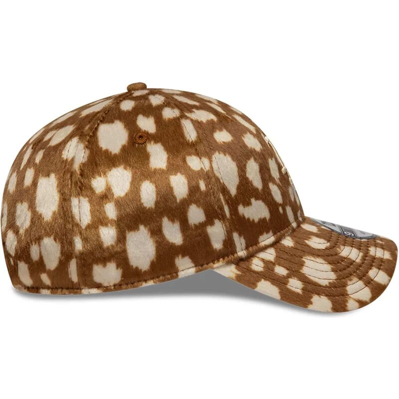 kasketter-buet-brun-justerbar-rem-9twenty-animal-print-fra-los-angeles-dodgers-mlb-af-new-era