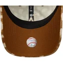 kasketter-buet-brun-justerbar-rem-9twenty-animal-print-fra-los-angeles-dodgers-mlb-af-new-era