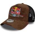 kasketter-buet-brun-snapback-a-frame-distressed-cord-fra-red-bull-racing-formula-1-af-new-era