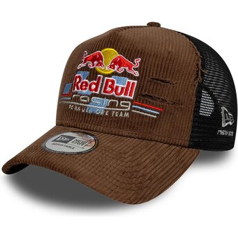 Kasketter buet brun snapback A Frame Distressed Cord fra...