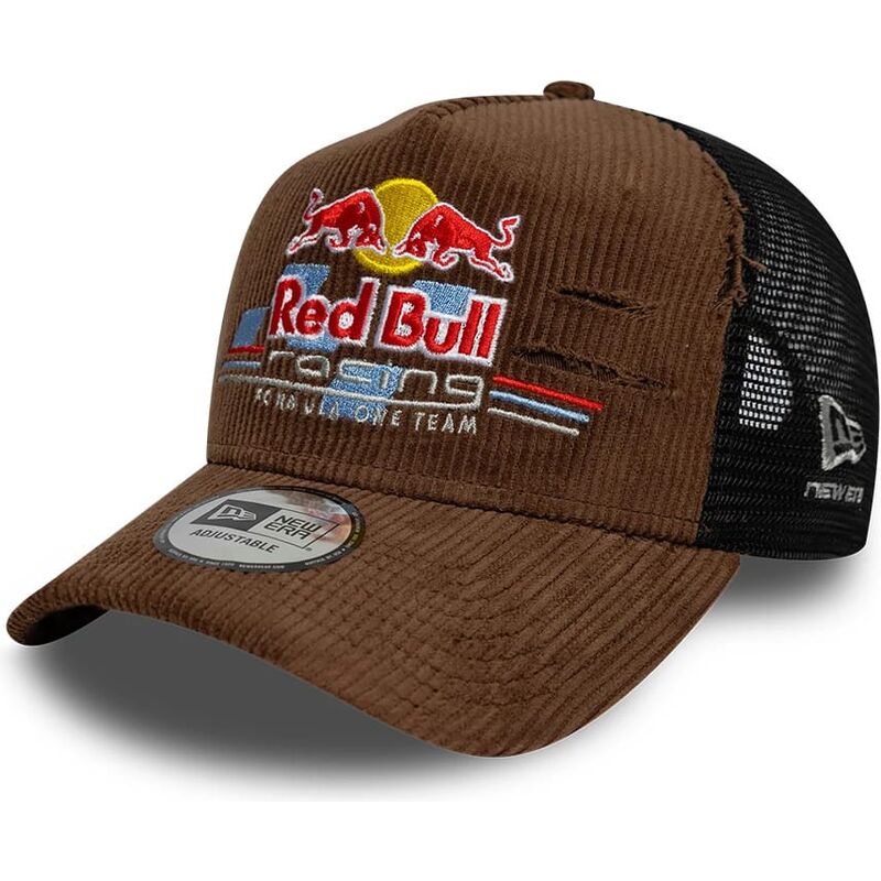 kasketter-buet-brun-snapback-a-frame-distressed-cord-fra-red-bull-racing-formula-1-af-new-era
