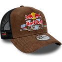 kasketter-buet-brun-snapback-a-frame-distressed-cord-fra-red-bull-racing-formula-1-af-new-era