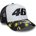 kasketter-buet-sort-snapback-e-frame-print-visor-fra-valentino-rossi-vr46-motogp-af-new-era