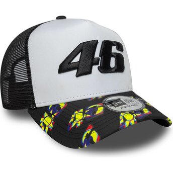 Kasketter buet sort snapback E Frame Print Visor fra Valentino Rossi VR46 MotoGP af New Era