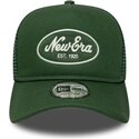 kasketter-buet-gron-snapback-a-frame-oval-patch-foam-af-new-era