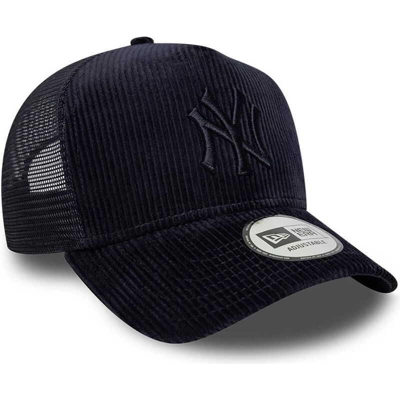 kasketter-buet-marinebla-snapback-a-frame-tonal-cord-fra-new-york-yankees-mlb-af-new-era